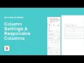 Column Settings Responsive Columns