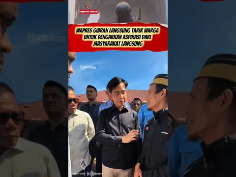 Kedekatan Wapres Gibran Dengan Warga Saat Kunjungan Kerja‼️#gibran #wapresgibran #peduli #warga