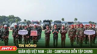Quân đội Việt Nam - Lào - Campuchia diễn tập chung về phòng thủ dân sự | ANTV
