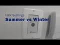 HRV Settings Summer vs Winter