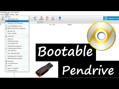 Download MP3 How to make Pendrive Bootable by using POWER ISO | BOOTABLE Pendrive