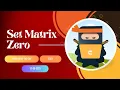 Set Matrix Zeros Coding Ninja CodeStudio Problem of the Day 13 Sep 2023 Easy Solution