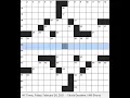 Rex Parker and Rachel Fabi solve the NYTXW Friday Feb 26 2021