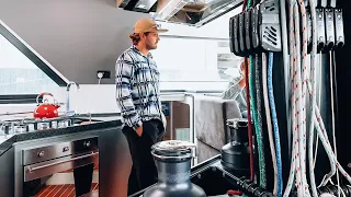 FUTURISTIC Sailing Boat Design: Trim Sails Whilst Cooking? No.80