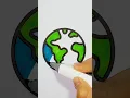 Earth Coloring Page Fun Easy Art Idea