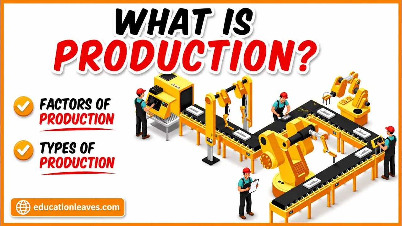 What is Production? Types of Production, Factors of Production