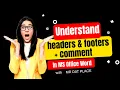 How to Use Header-Footer and Comment in MS Word