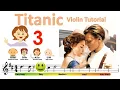 Titanic OST, my heart will go on sheet music \u0026 violin finger pattern tutorial | Easy Violin | HTP TV
