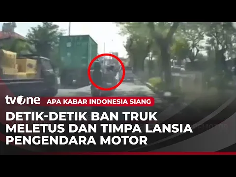 Kejadian Mengerikan Terekam Kamera Dashcam! Truk Pecah Ban hingga Hantam Lansia