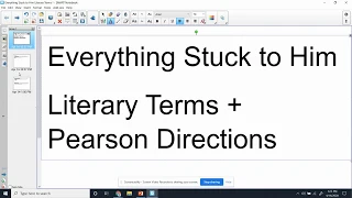 Download Everything Stuck to Him Literary Terms and Pearson Directions MP3