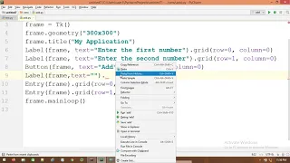 PYTHON TKINTER APPLICATION TO ADD TWO NUMBER PYTHON PROGRAMMING COURSE DATACOM IT INSTITUTE