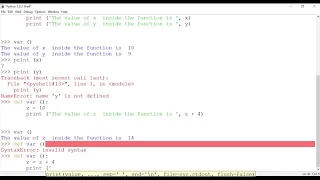 Python Tutorial for Beginners Global vs Local scope of a function 369 ProIT