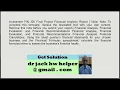 1 FIN 320 Final Project Financial Assumptions When a busi