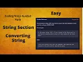 Coding Ninja Guided Path Convert String String Problem Solving