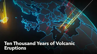 Animated Maps Ten Thousand Years of Volcanic Eruptions