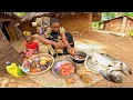 Download Lagu We Cooked a huge Sundried Monster Fish| Coastal Coconut Recipe 🥥 😋 | Village Young Mom cooks