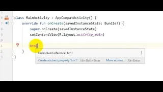 Unresolved reference-solve problem - - Android kotlin