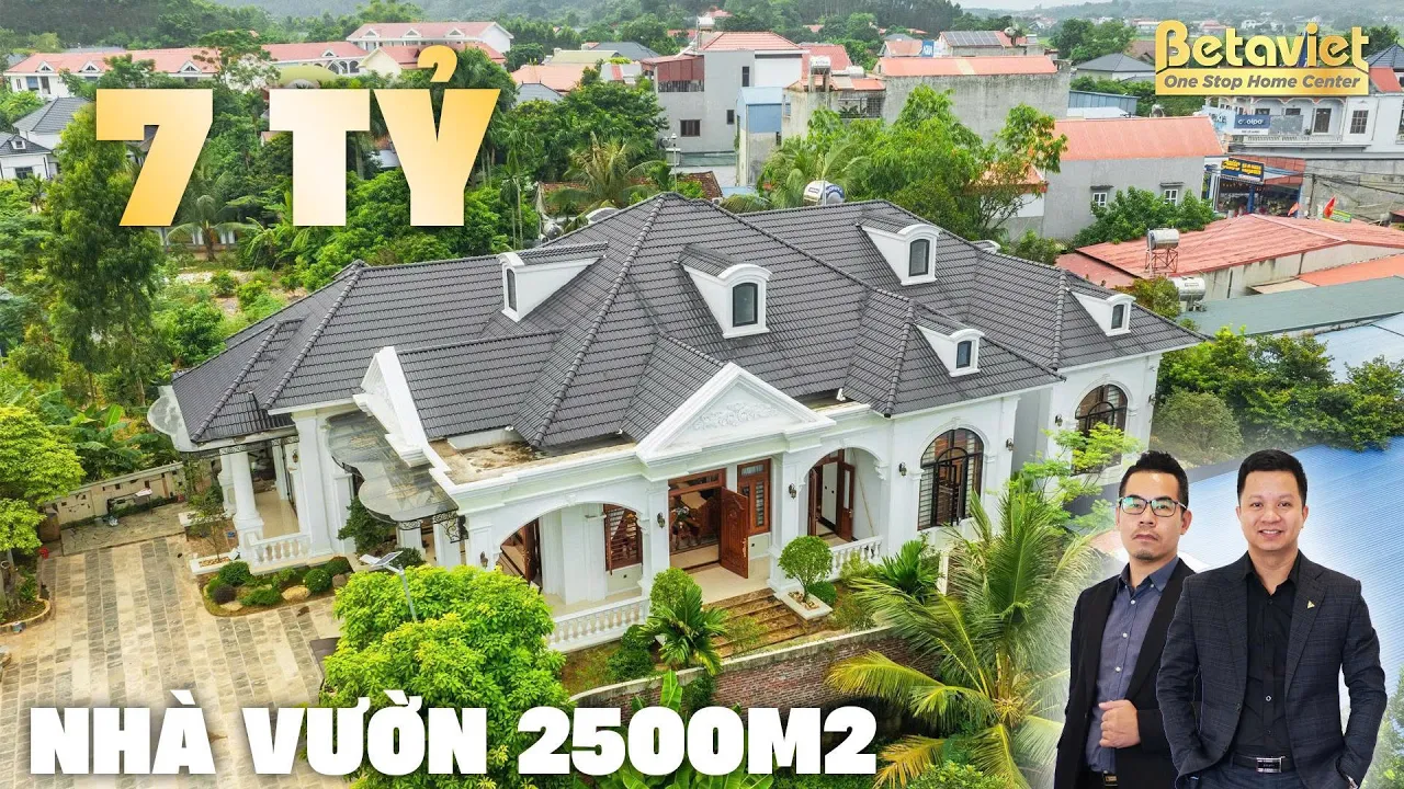 Biệt thự 7 tỷ Chủ tịch đồ gỗ – Review nhà vườn 2.500m² sang trọng