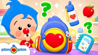What's in My Backpack? 🎒 Back to School Song for Kids | Nursery Rhymes by Plim Plim
