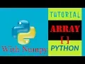 Belajar Array Numpy Python Bahasa Indonesia