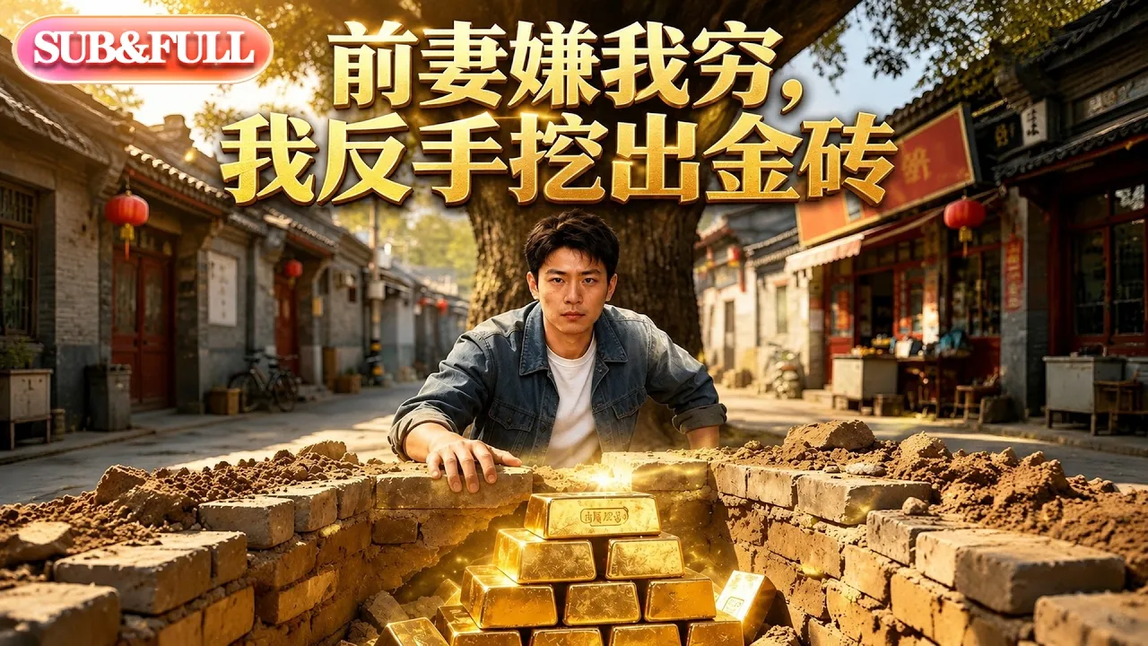 【全集FULL】《前妻嫌我穷，我反手挖出金砖》| AI短剧 | ENG SUB #薄荷听书 #cdrama #latest #热门短剧 #都市 #重生 #逆袭 #现代 #甜宠 poster