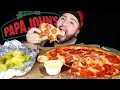 My Favorite Pizza Papa Johns Mukbang Eating Show Watch Me Eat