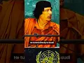 The Statement That Killed Gaddafi #shorts #gaddafi #history #america