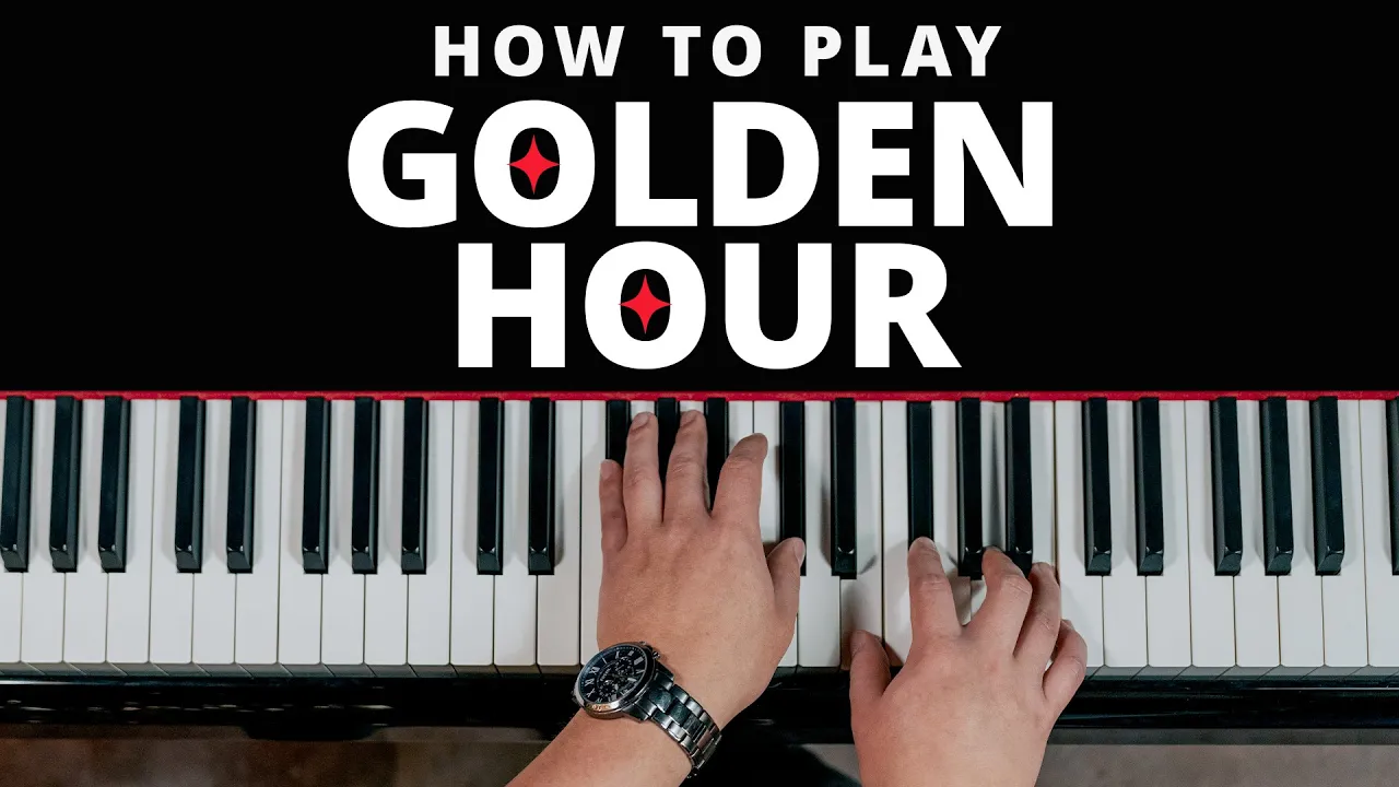 How to play ✨GOLDEN HOUR ✨ On The Piano (Beginner Lesson)