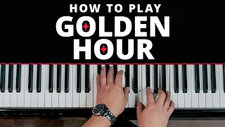 how to play golden hour on the piano beginner lesson 
