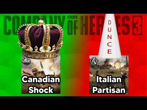 COH3 Battlegroup winrate stats finally revealed!