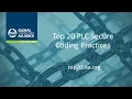 ISAGCA Top 20 PLC Coding Practices Webinar July 2020