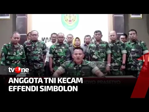 Kompak, Prajurit TNI Mengecam Ucapan Effendi Simbolon