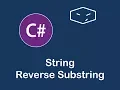 string reverse substring in c