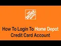 How to Login to Home Depot Credit Card Account Home Depot Credit Card Sign In