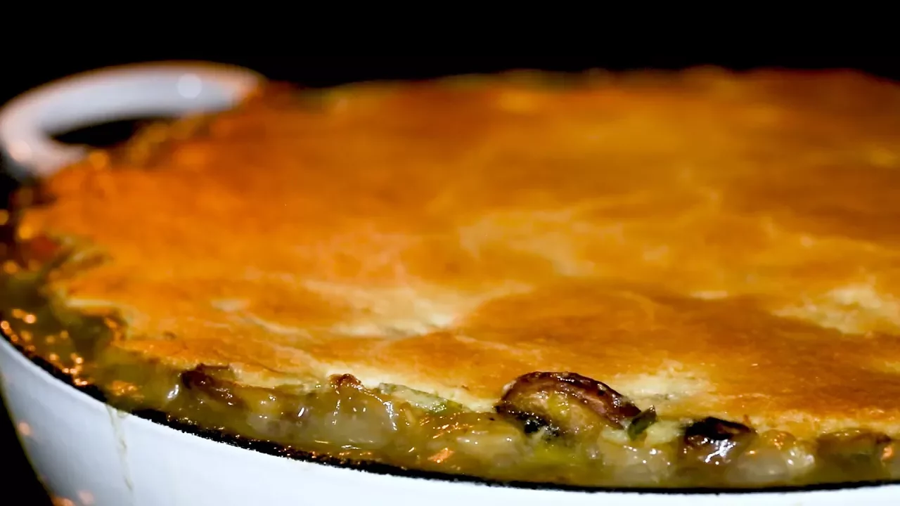 Chicken Pie with Maize Meal Crust