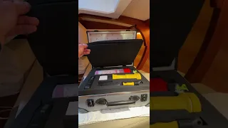 How fancy is this safety box?! Toby Hodges found this gem on the hugely-popular Q7. #sailing #yacht