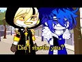 Did I startle you?😅💦✨||Gacha club/Undertale Au/Sans Au💙✨🎉🎊💖💕||Ft: ✨💛Bill x Error 404/Bill404💙✨