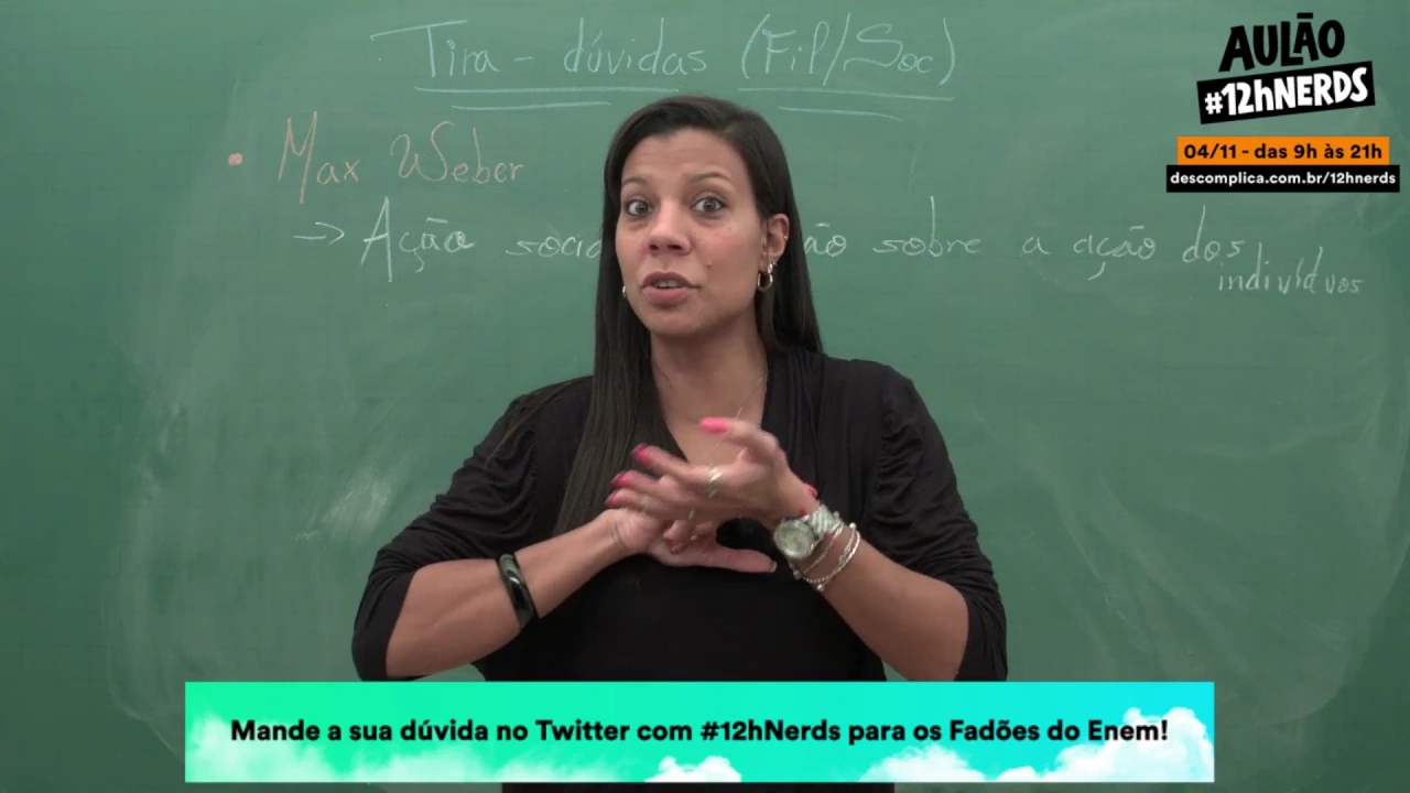 Revisão ENEM - Tira-dúvidas de Filosofia e Sociologia! Tuíte as suas com #12hNerds