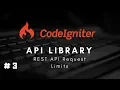 CodeIgniter 3 x Restful API Library - REST API Request Limits