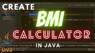 Create a BMI Calculator in Java User Input in Kg and Meters