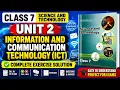 Class 7 Science Unit 2 ICT Exercise Solution Information Communication Technology