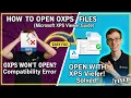 How to Open OXPS Files Microsoft XPS Viewer