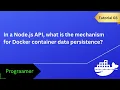 Node js Docker Volumes The Missing Tutorial