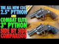 Colt 2 5 Python 3 Python Combat Elite Side by Side Comparison