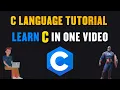 C language in one C Tutorial for beginners in one hour