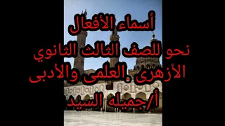 أسماء الأفعال نحو للصف الثالث الثانوي الأزهرى والعام أ جميلة السيد 