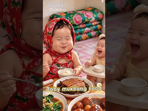 Baby mukbang food so cute #shorts  #viral  #cutebaby