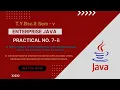 TYBSC IT Sem-5 Enterprise Java Practical 7-B Develop simple visitor Statistics application using