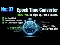 37 Unix Epoch Time Converter Offline Timestamp to Date Live Clock Time Difference Calculator