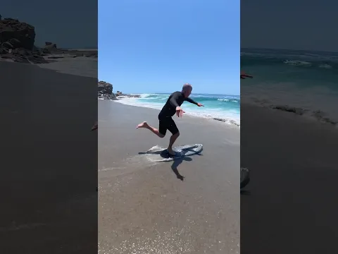 Full sprint against HUGE wave